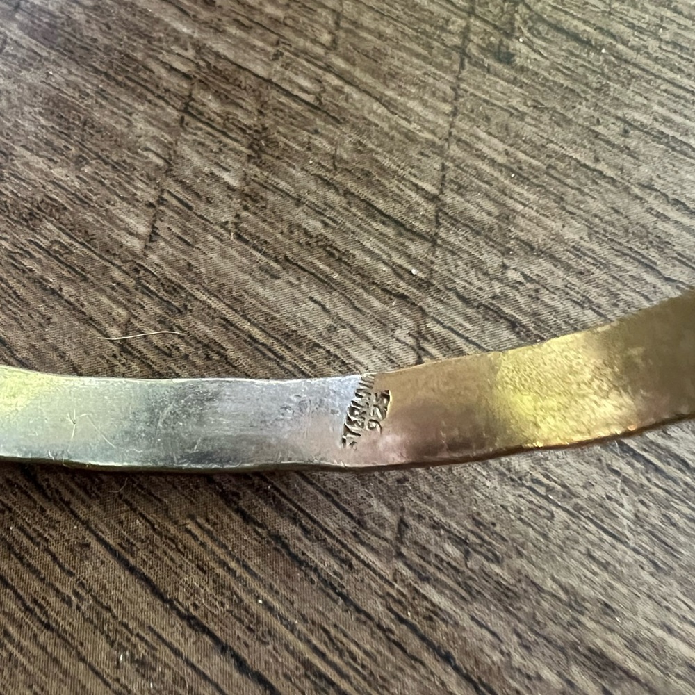 Vintage Sterling Silver Bangle - Picture 5 of 7
